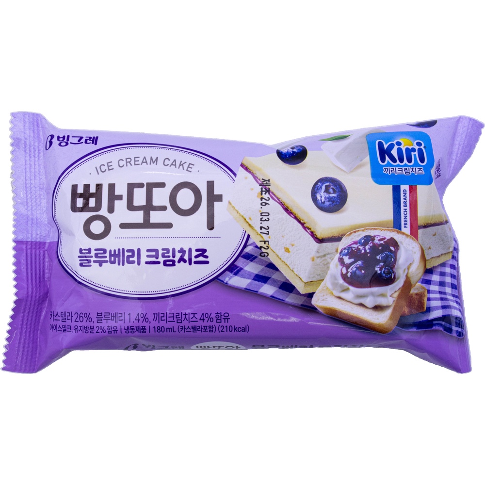 빙그레 끼리 빵또아 블루베리 크림치즈 180mL