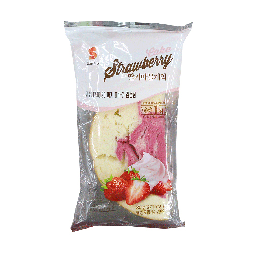 삼립 딸기마블케익 80g