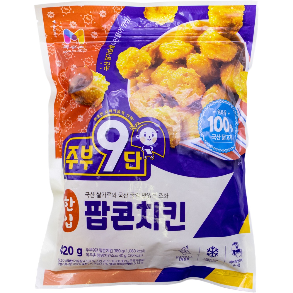 농협 목우촌 주부9단 한입 팝콘치킨 420g