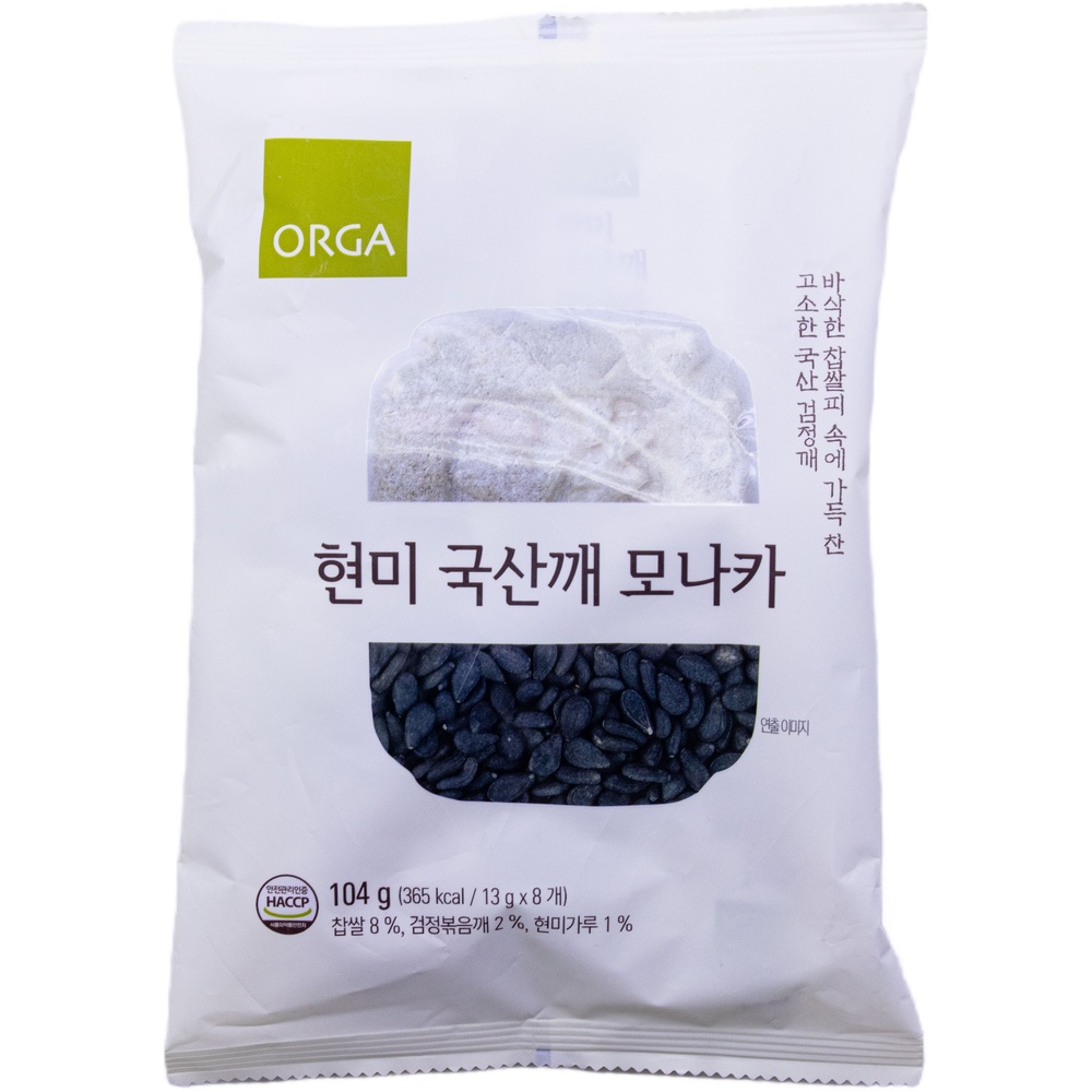 풀무원 올가 현미 국산깨 모나카 104g