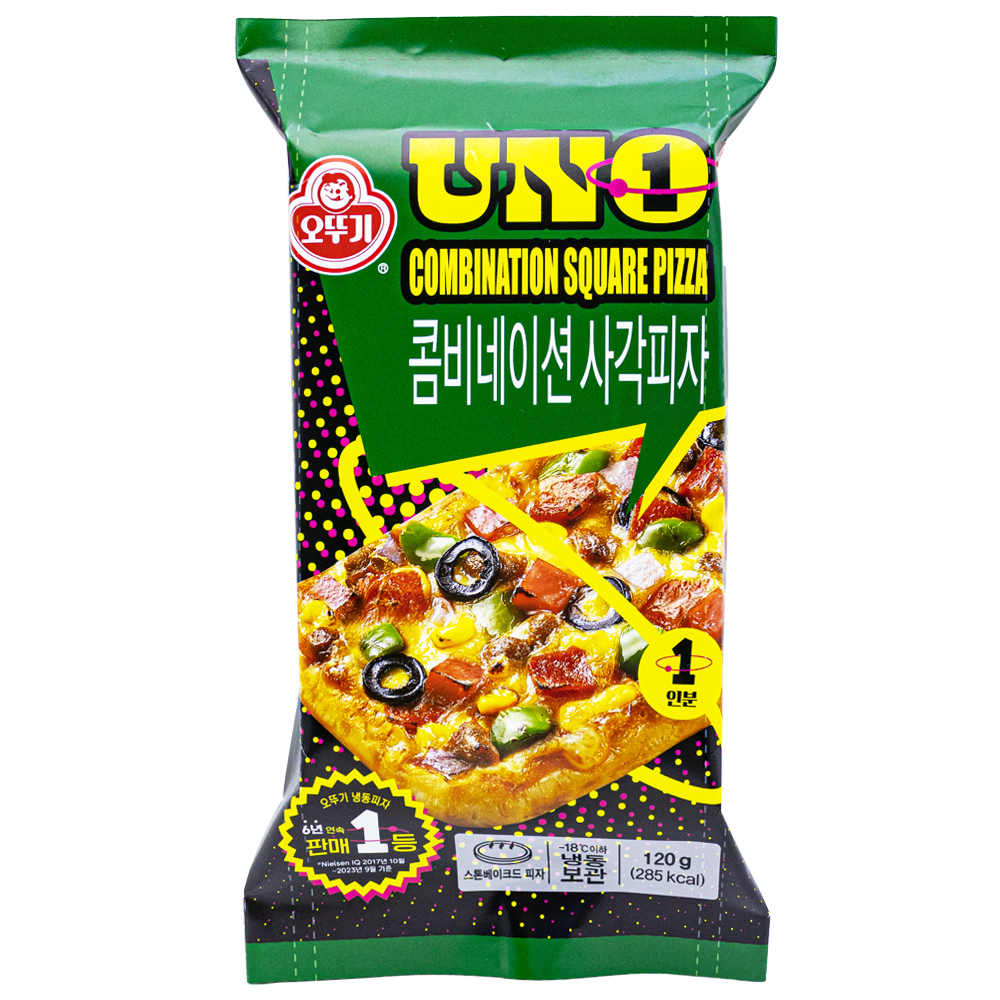 오뚜기 우노 콤비네이션 사각피자 120g