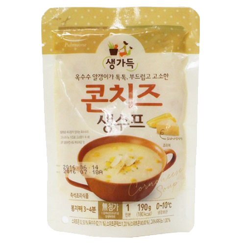 풀무원 콘치즈 생수프 190g