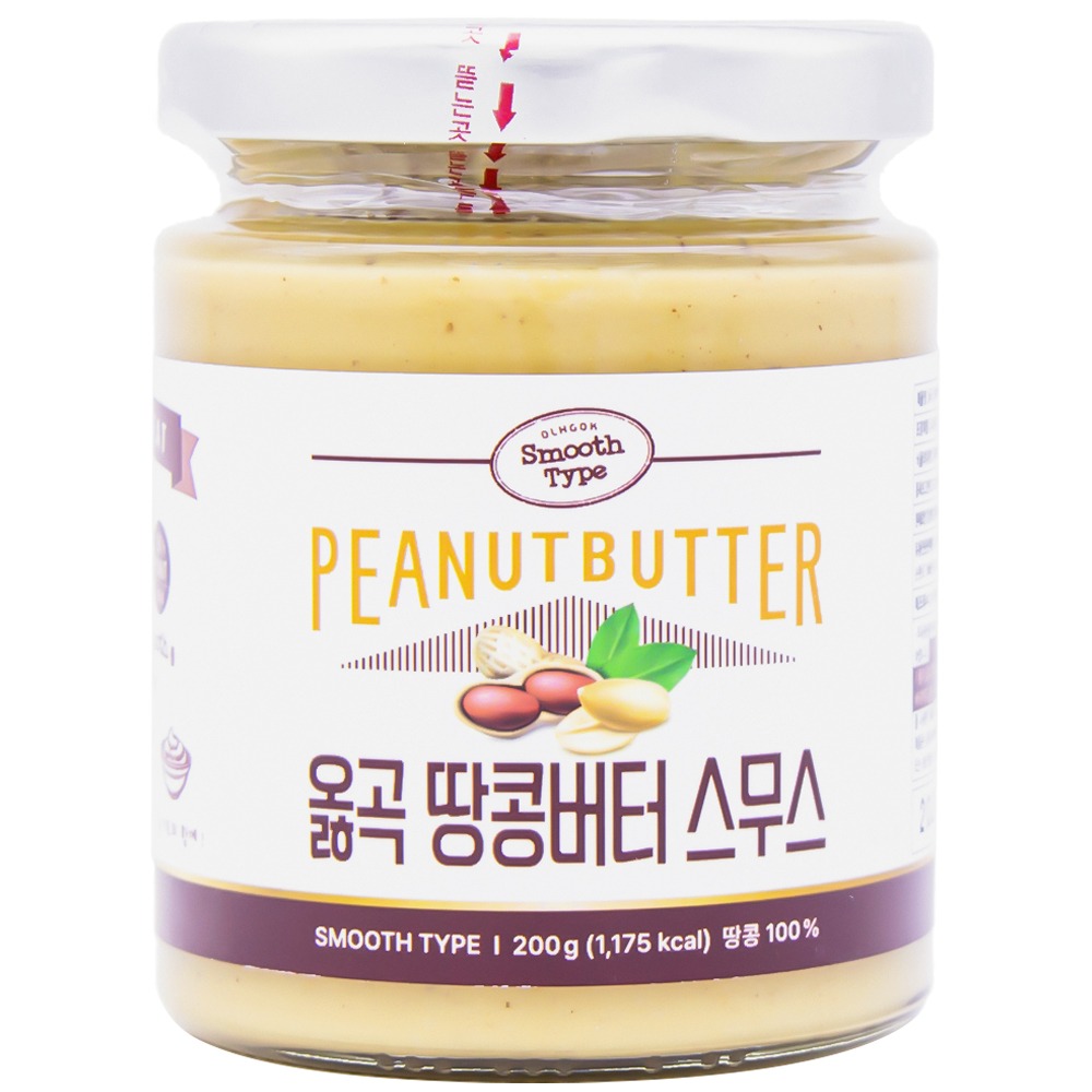 옳곡 땅콩버터 스무스 200g