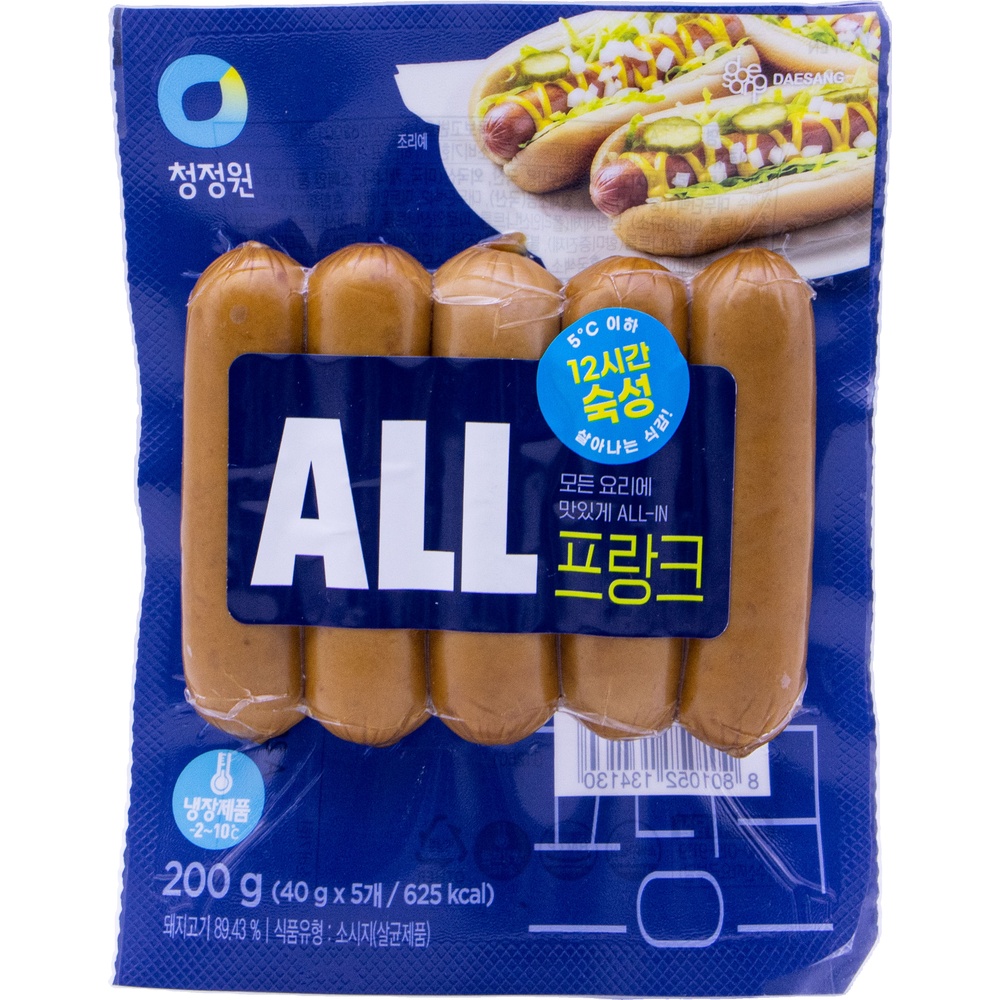 대상 청정원 올 프랑크 200g