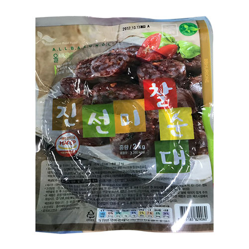 진성푸드 올바른들 진선미 찰순대 2kg
