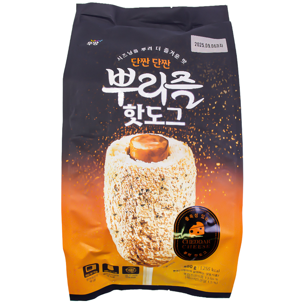 우양 오리지널 뿌리즐 핫도그 40g