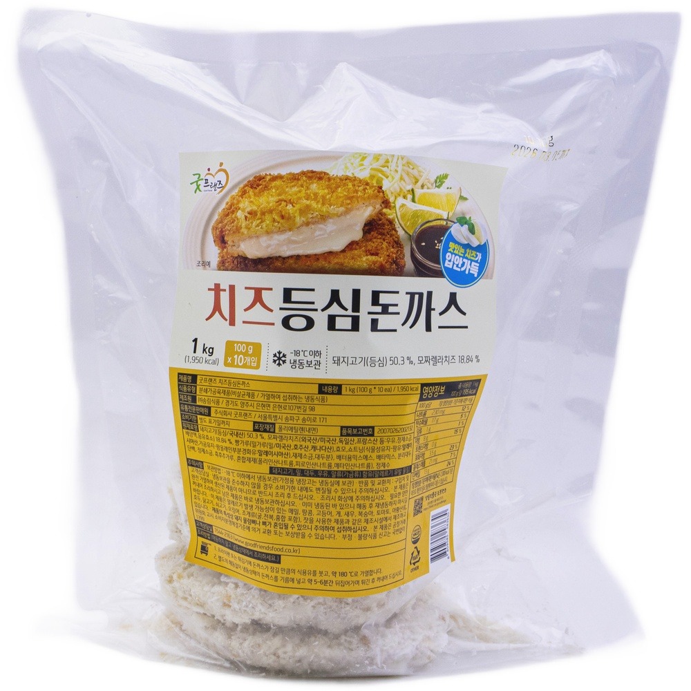 굿프랜즈 치즈 등심돈까스 1kg