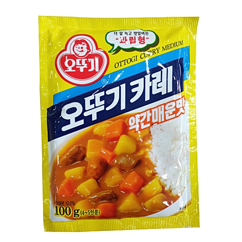 오뚜기 오뚜기카레 약간매운맛 100g