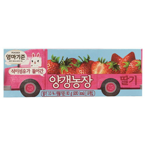 이마트 피코크 엄마기준 양갱농장 딸기 80g