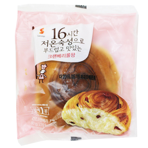 삼립 크랜베리롤팡 80g