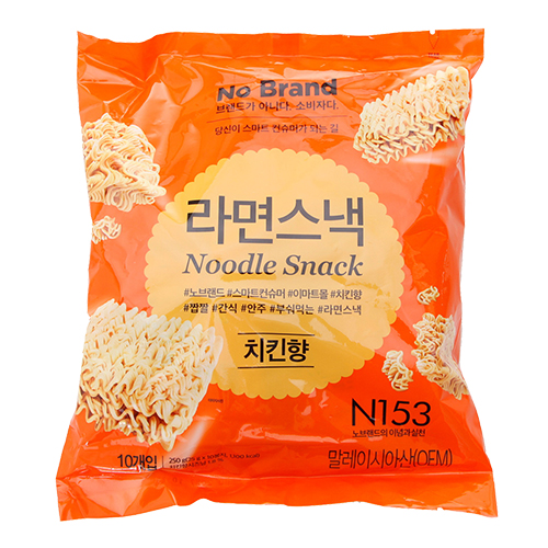 노브랜드 라면스낵 치킨향 250g
