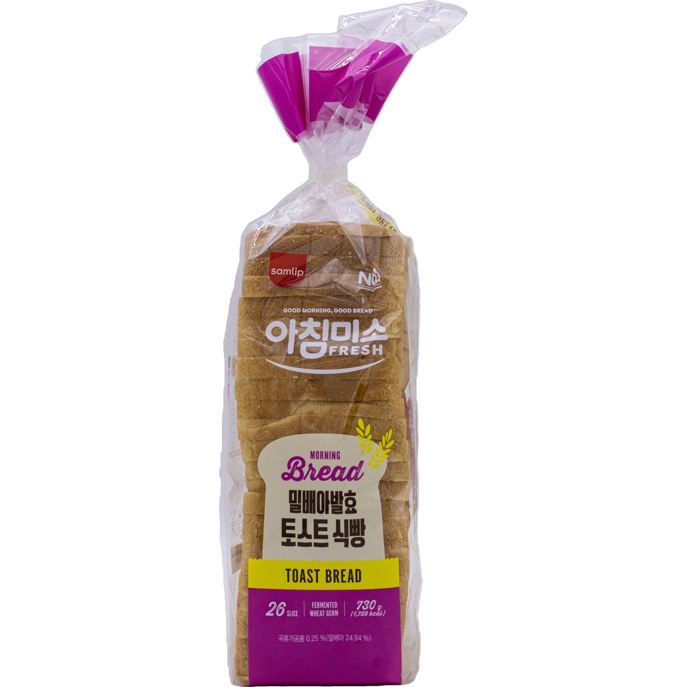 삼립 아침미소 밀배아발효 토스트 식빵 730g