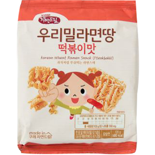 자연드림 우리밀라면땅 떡볶이맛 105g
