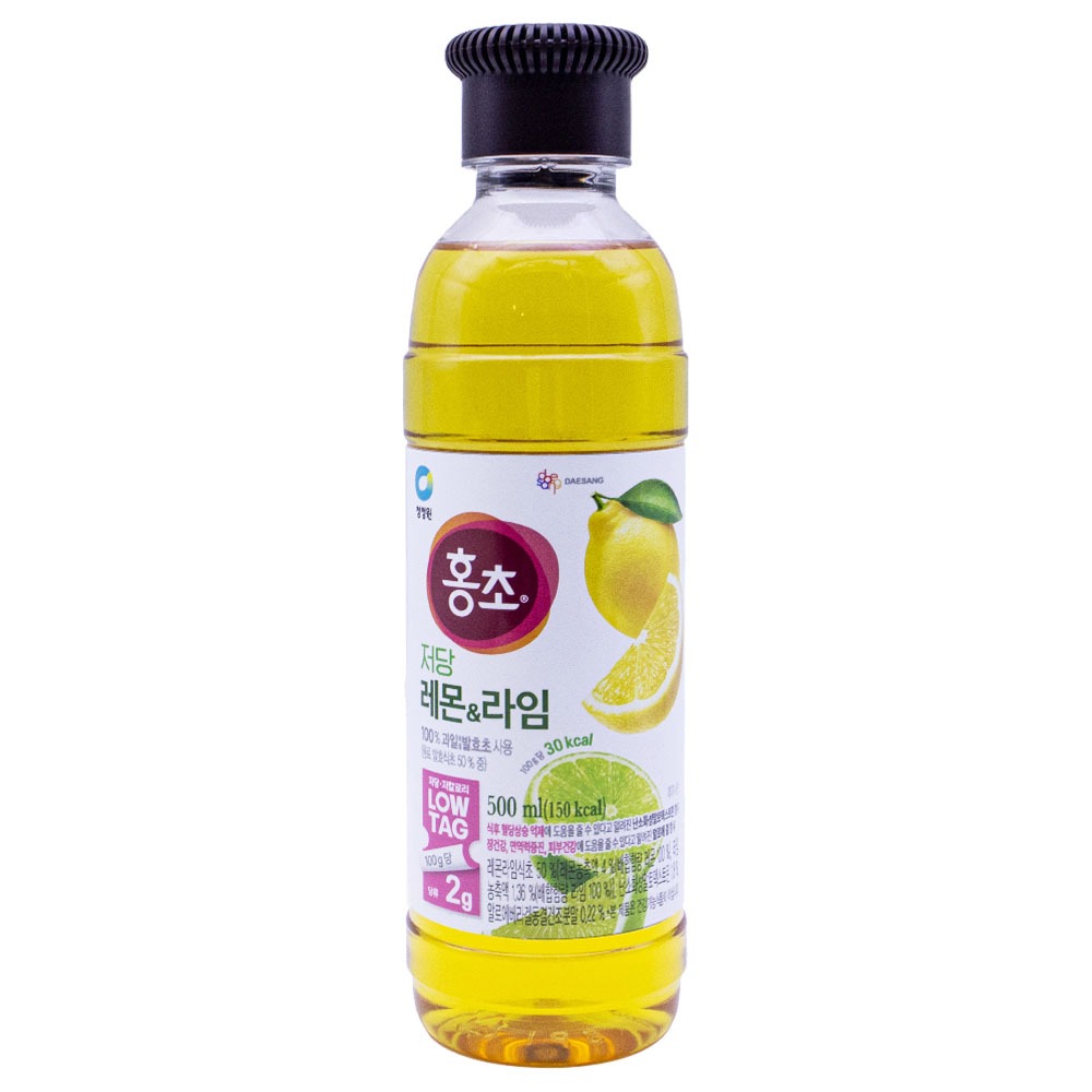 대상 청정원 홍초 저당 레몬 라임 500mL