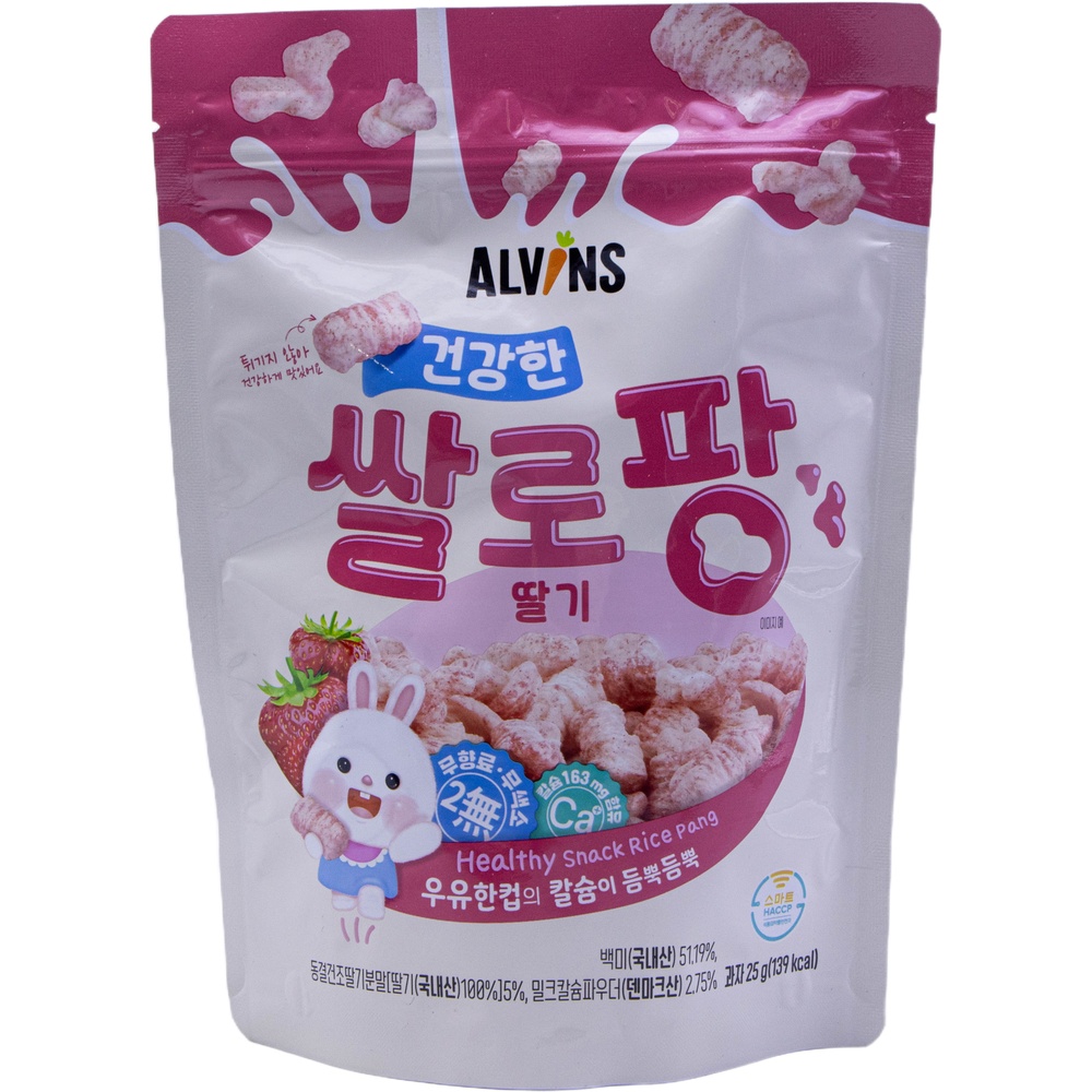 엘빈즈 건강한 쌀로팡 딸기 25g