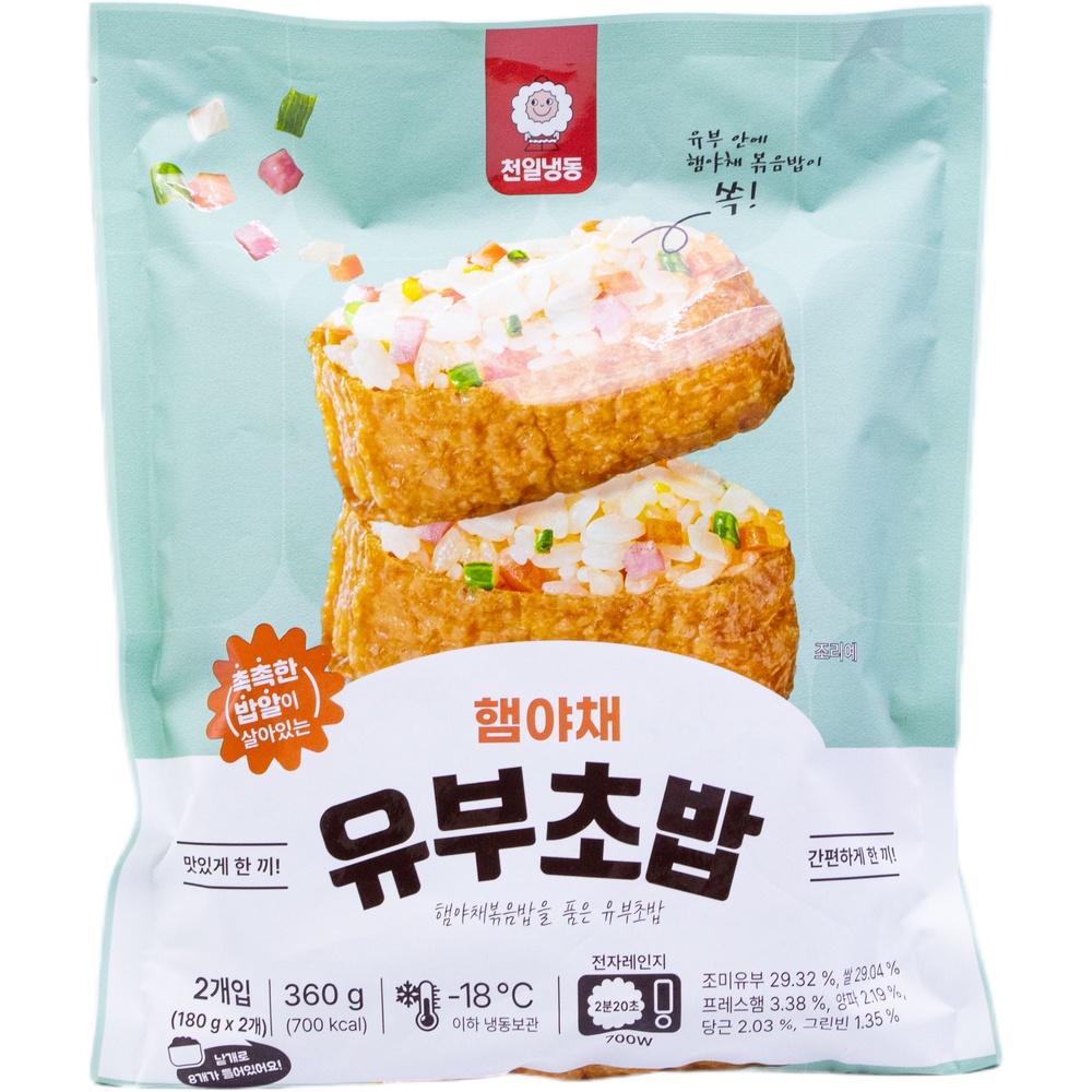천일냉동 햄야채 유부초밥 360g