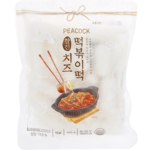 피코크 찰진 치즈떡볶이떡 300g