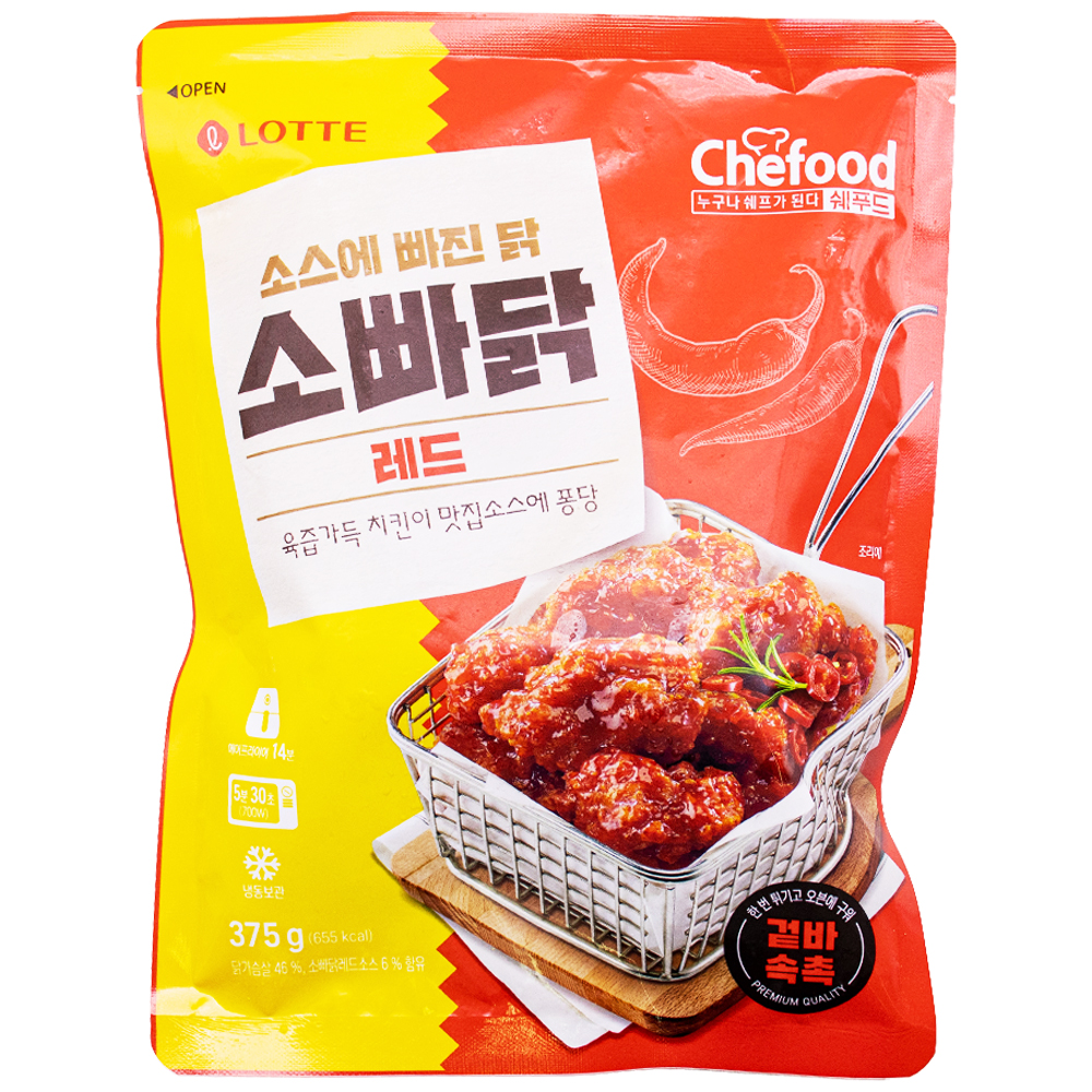 롯데 쉐푸드 소빠닭 레드 375g