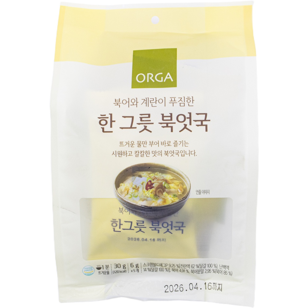 풀무원 올가 북어와 계란이 푸짐한 한 그릇 북엇국 30g