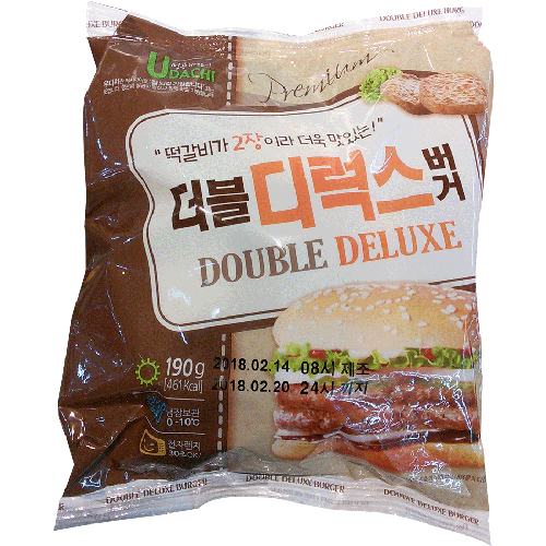 리더스푸드 우다치 더블디럭스버거 190g