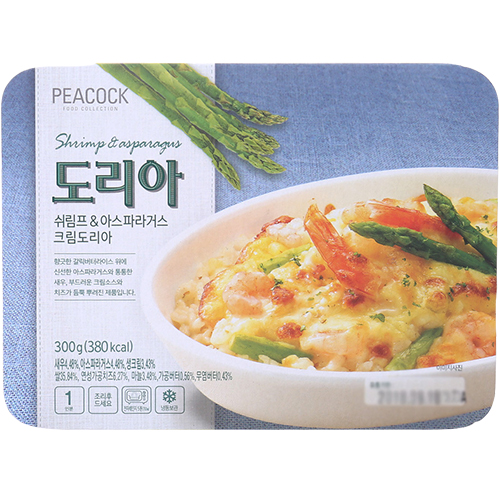 피코크 쉬림프 & 아스파라거스 크림도리아 300g