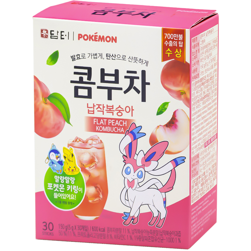 담터 포켓몬 콤부차 납작복숭아 5g