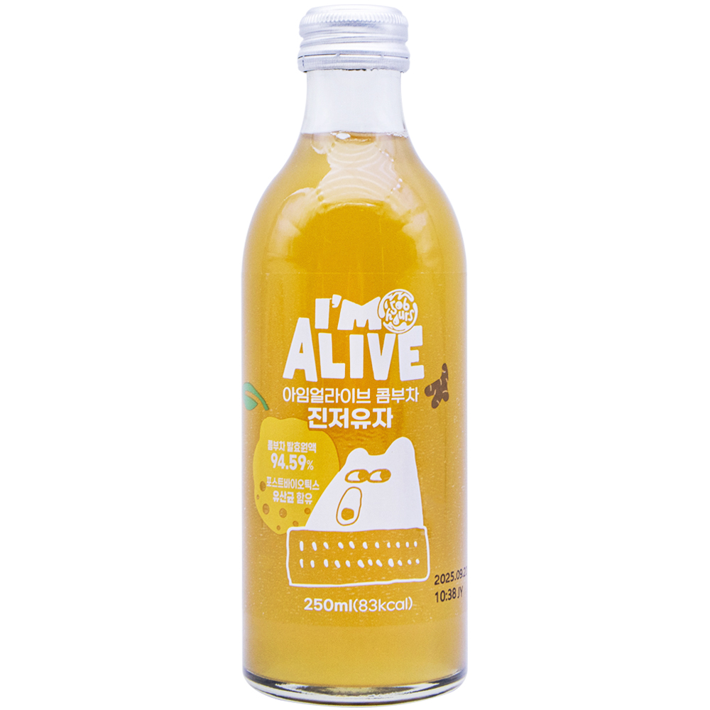 아임얼라이브 콤부차 진저유자 250mL