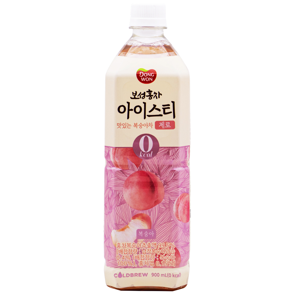 동원 보성홍차 아이스티 맛있는 복숭아차 제로 900mL
