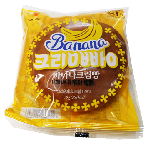 삼립 바나나크림빵 70g