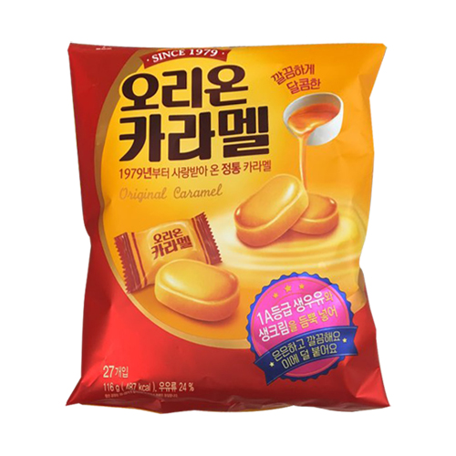 오리온 카라멜 116g
