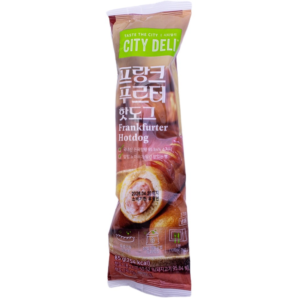 삼립 시티델리 프랑크 푸르터 핫도그 85g