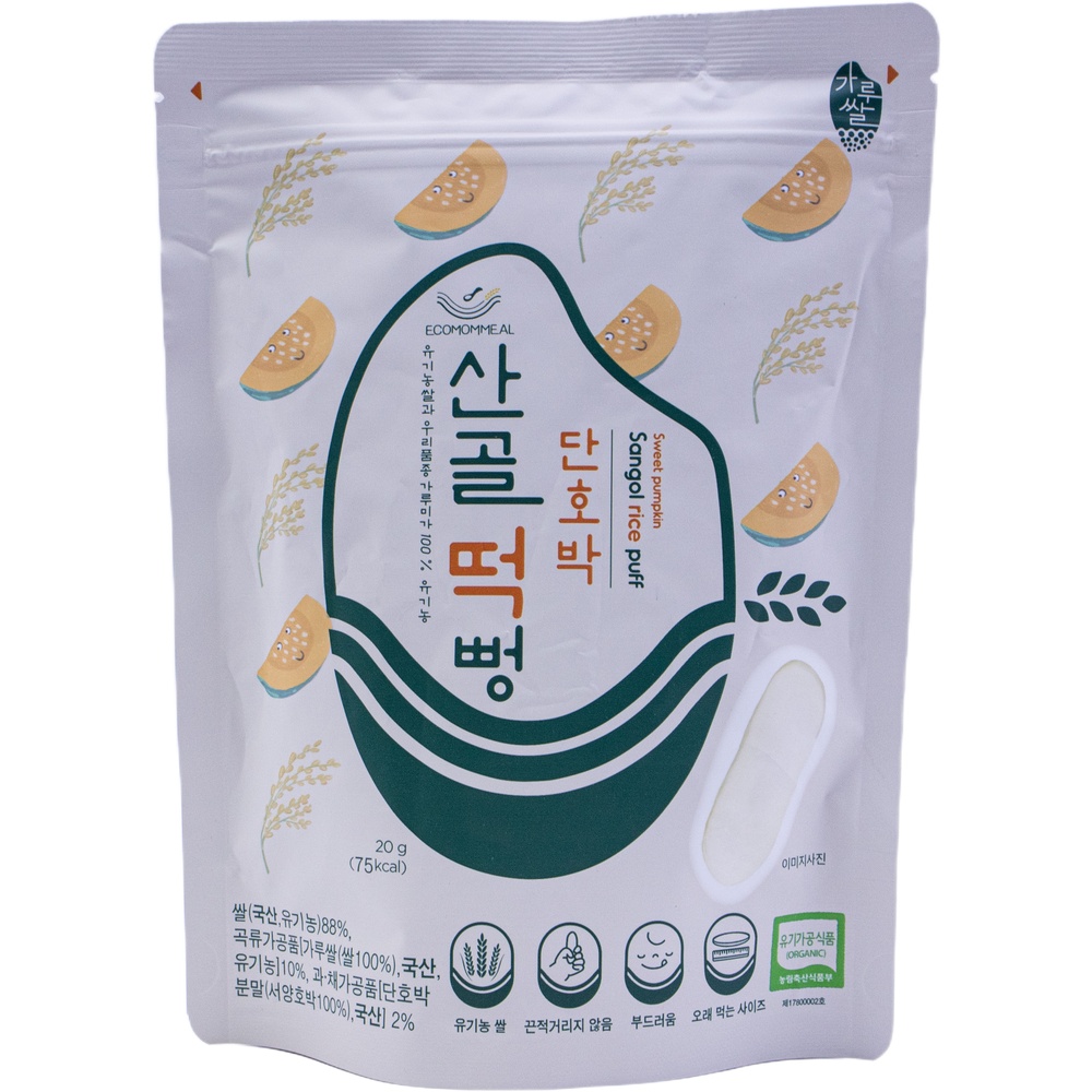 산골이유식 산골 떡뻥 단호박 20g