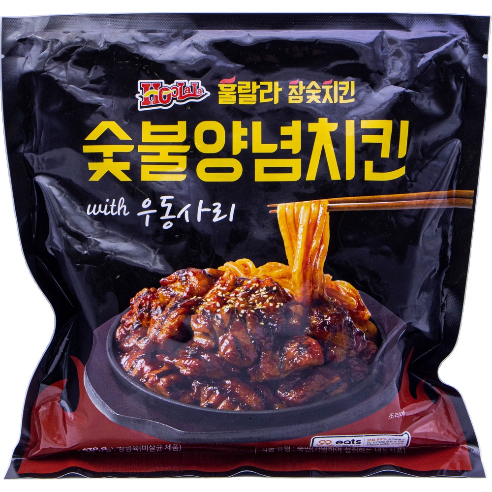 잇웨이브 구구잇츠 숯불양념치킨 위드 사누끼 우동면 670g