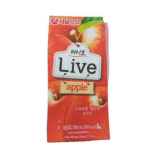 서울우유 리이브 사과 190ml