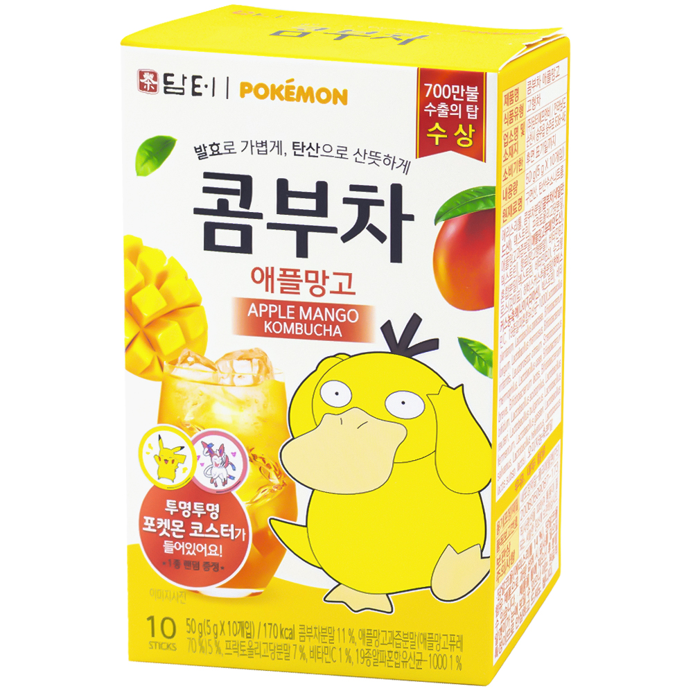 담터 포켓몬 콤부차 애플망고 5g
