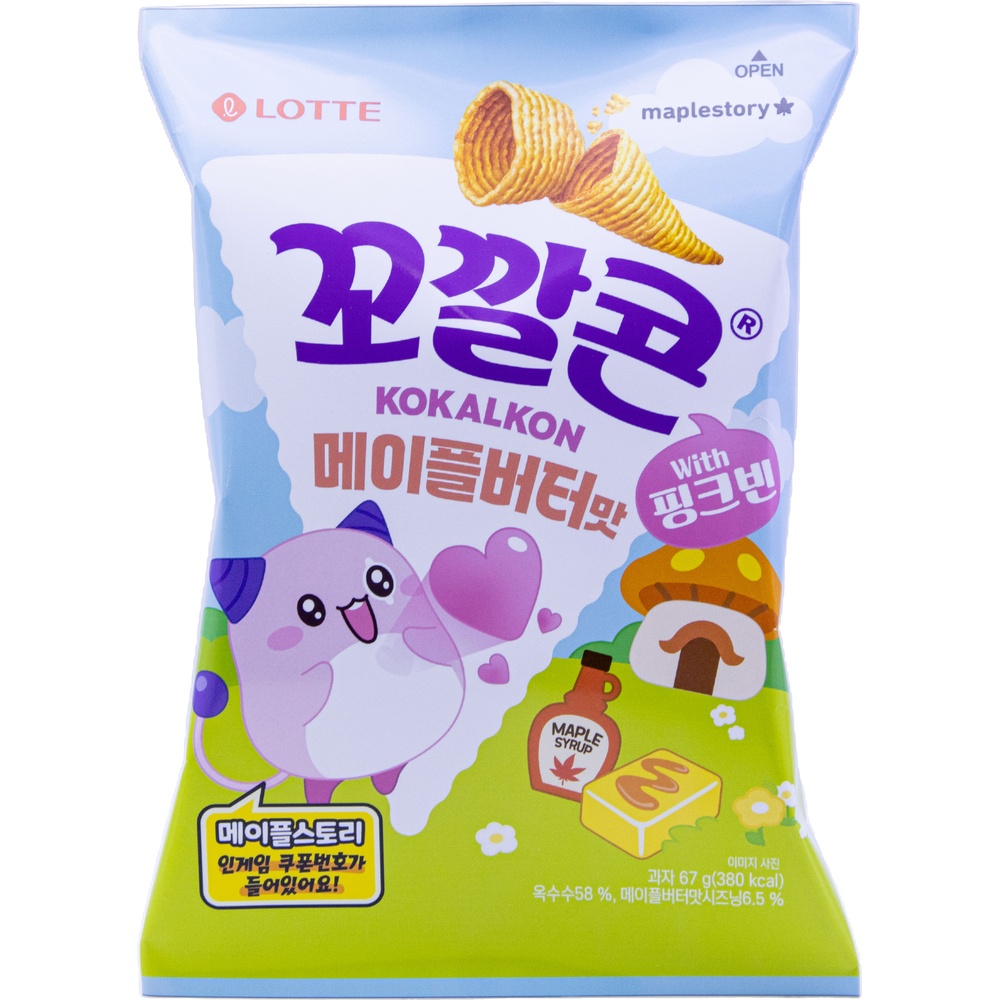롯데 꼬깔콘 메이플버터맛 67g