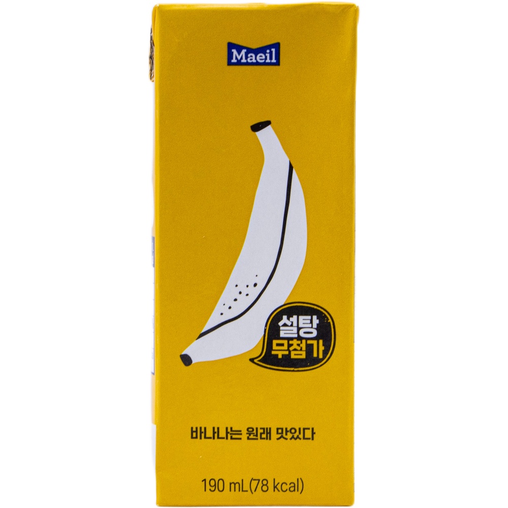 매일유업 바나나는 원래 맛있다 설탕 무첨가 190mL