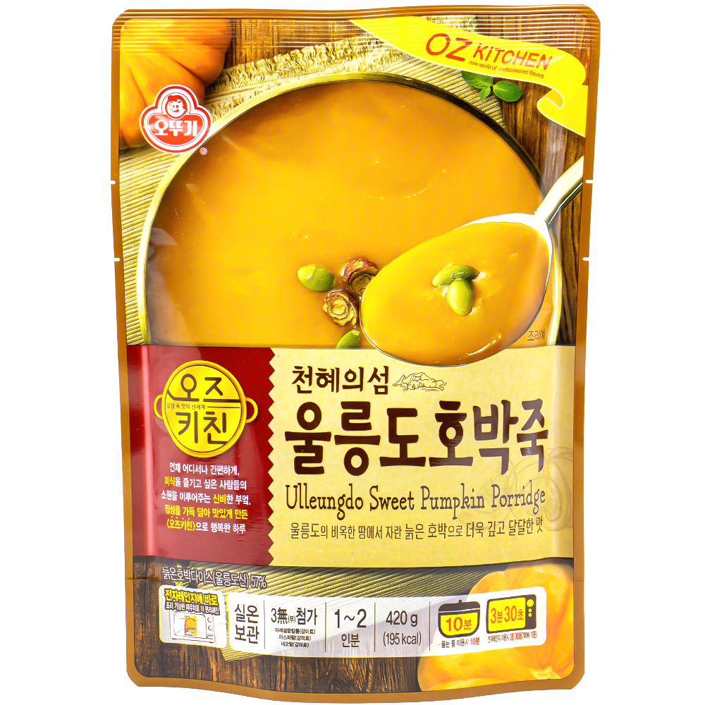 오뚜기 오즈키친 울릉도호박죽 420g