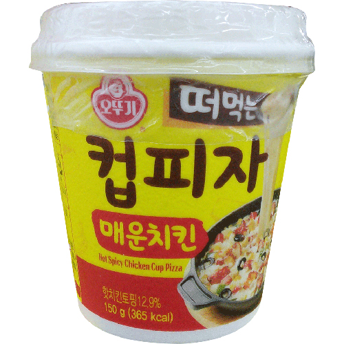 오뚜기 떠먹는 컵피자 매운치킨 150g