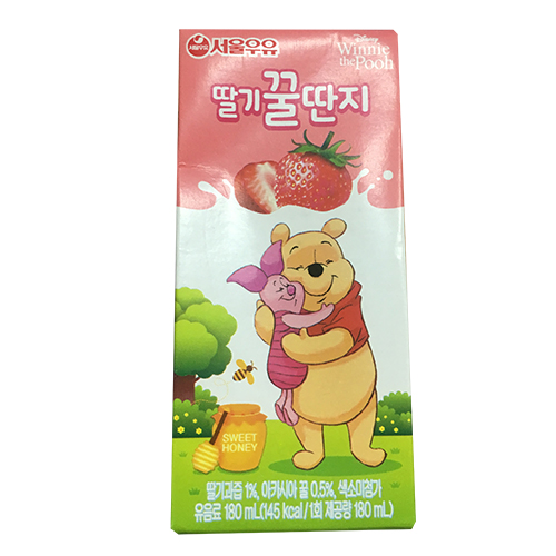 서울우유 딸기꿀딴지 180ml
