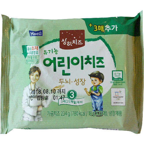 매일유업 상하치즈 유기농 어린이치즈 234g