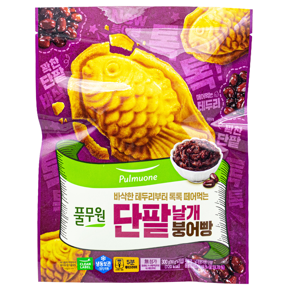 풀무원 날개붕어빵 단팥 300g