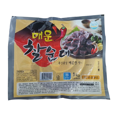 진성푸드 매운 찰순대 1kg