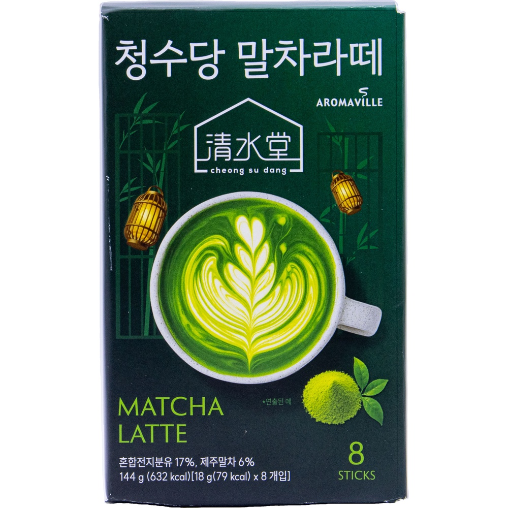 아로마빌커피 청수당 말차라떼 18g