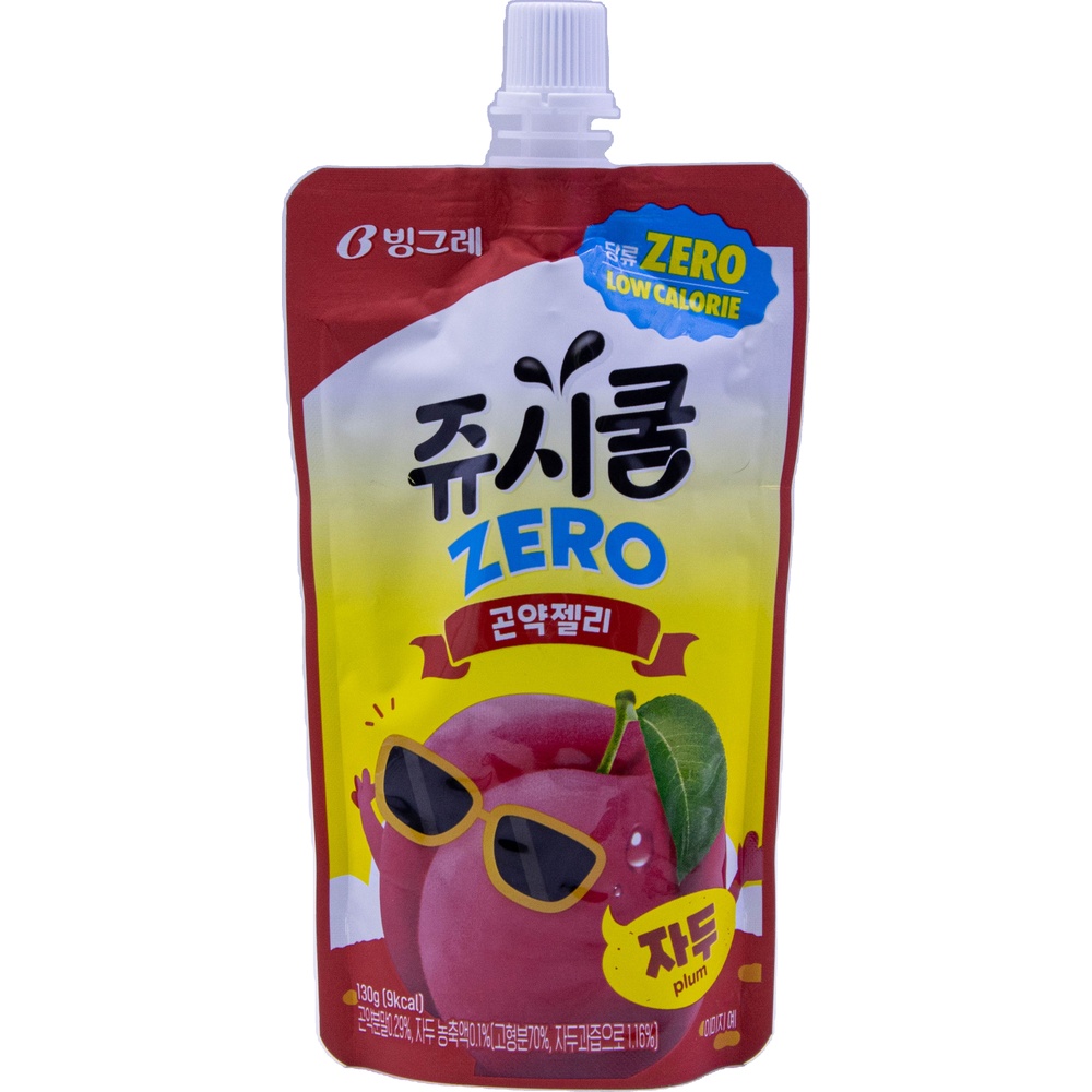 빙그레 쥬시쿨 제로 곤약젤리 자두 130g