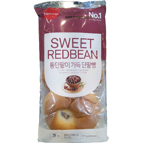 삼립 통단팥이가득단팥빵 171g