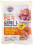 CJ 백설 칼집이 있어 편리한 한입쏙 비엔나 1kg
