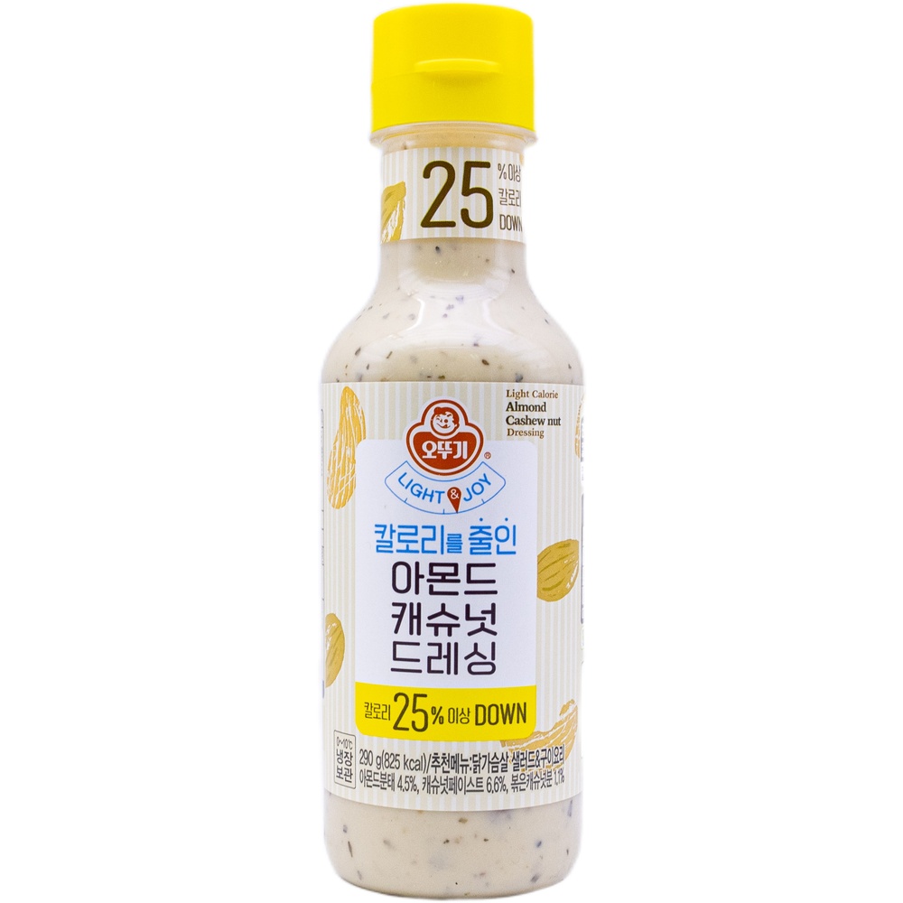 오뚜기 칼로리를 줄인 아몬드 캐슈넛 드레싱 295g