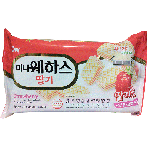CW청우 미니웨하스 딸기맛 80g