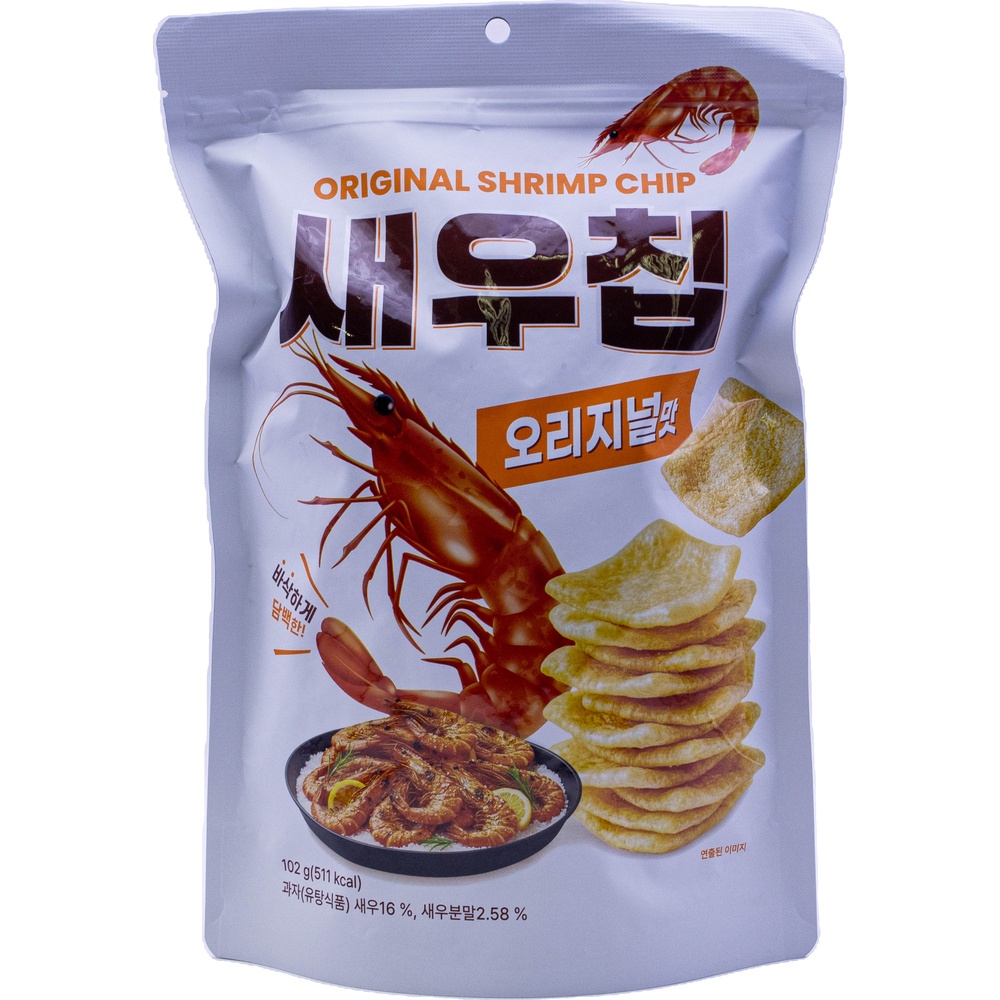 지즈중아오푸드 새우칩 오리지널맛 102g